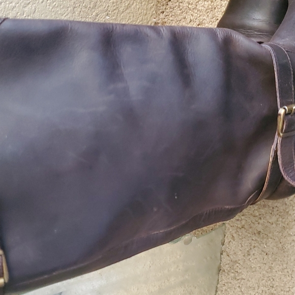 FRYE BOOTS Dorado Riding Dark Brown Leather Moto - Picture 7 of 12